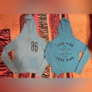 Vintage PINK Victoria's Secret zip up jackets bundle